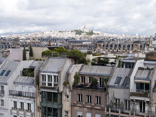 Wall Mural - Paris cityscape from the Pompidou Centre, France