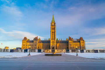 Wall Mural - Downtown Ottawa city skyline, cityscape of Ontario Canada