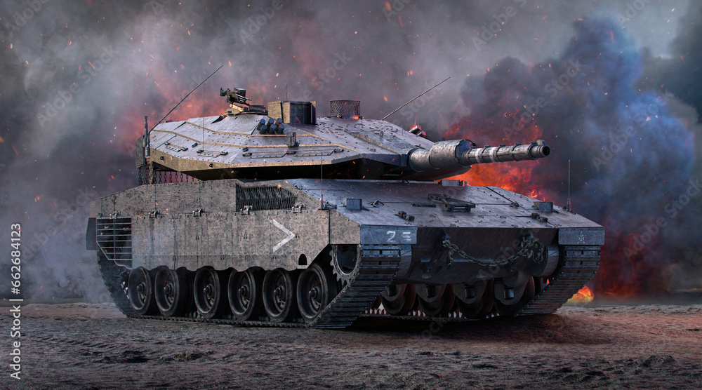 Stock-Illustration „Israel-Hamas war, military operations near the Gaza ...