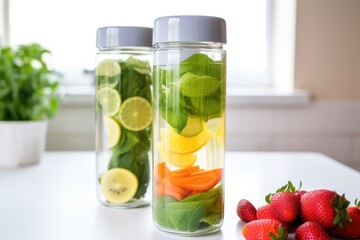 Poster - chilled container filled with homemade detox water