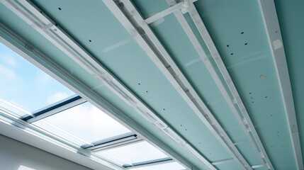 Aufkleber - Bottom of the frame mounted ceiling in a house.