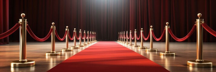 Aufkleber - Red carpet on sidewalk.