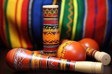 latin maracas with an australian didgeridoo