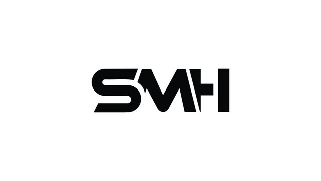 SMH Letter Initial Logo Design Template Vector Illustration
