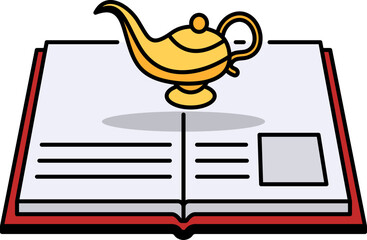 Sticker - Fantasy book icon