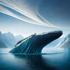 Poster - iceberg in the ocean