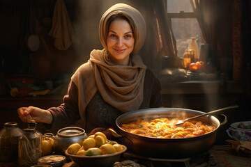 photo of women She prepared homemade meals every day, nourishing her family