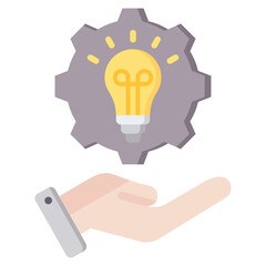 Poster - Creative Solution Flat Icon