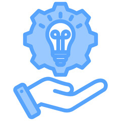Poster - Creative Solution Blue Icon