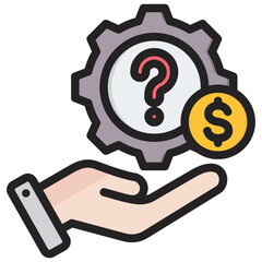 Poster - Help Outline Color Icon
