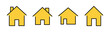 © Lunaraa - House icon set for web and mobile app. Home sign and symbol