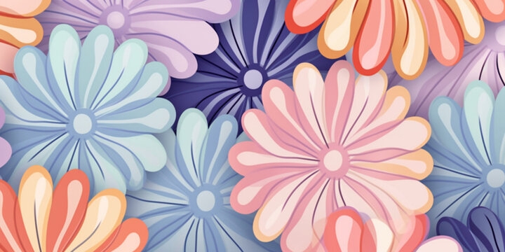 Flowers, leaves, watercolors, pastel, pretty sweet. For cards, advertisements.