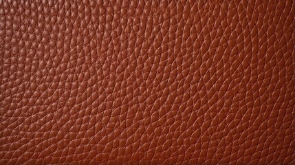 Poster - Texture of genuine leather close-up, brown color, background, pattern for backdrop. Manufacturing of leather accessory concept