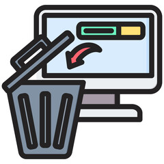 Poster - Uninstalled Outline Color Icon