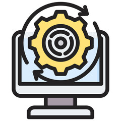 Poster - Application Initialization Outline Color Icon