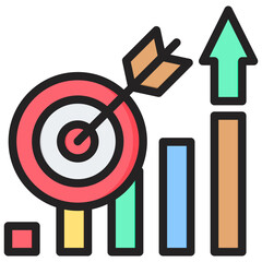 Poster - Targeted Performance Outline Color Icon