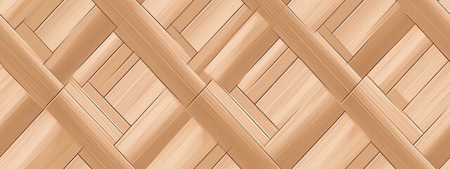 seamless diamond grid wood lattice texture on background. tileable light brown redwood, pine or oak 