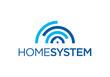 smart home protection wireless system logo design.