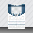 © Jannatdesigns - Professional new year calendar design template vector illustration design