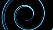 rotierende blau leuchtende Spirale, Mittelpunkt, Ziel, Zentrum, wirbel, Rotation, Hypnose 