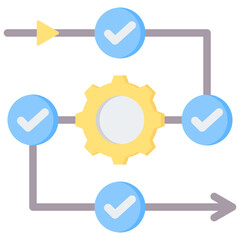 Poster - Process Flat Icon