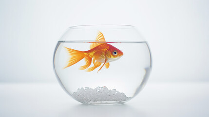 goldfish in a fish bowl