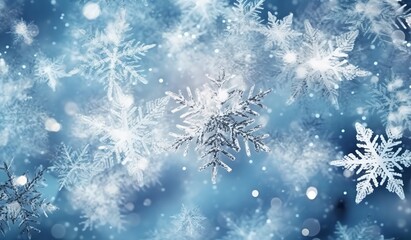 Wall Mural - winter landscape background, generative ai.