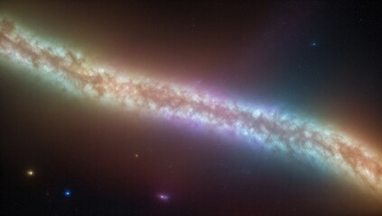 Wall Mural - A Very Long, Bright, Pink, And Blue Spiral Shaped Object