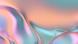 Glass Chrome Pastels Vibrant Background, glass abstract wallpaper iridescent neon holographic gradient. Design visual element for banner, header, poster, cover, soft pop