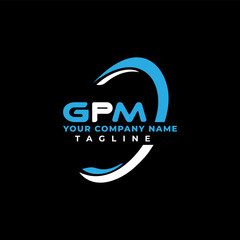 Wall Mural - GPM letter logo creative design with vector graphic, GPM simple and modern logo. GPM luxurious alphabet design Pro Vector