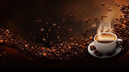 Wall Mural - coffee background