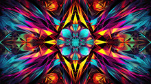 Abstract Symmetrical Background Kaleidoscope Pattern