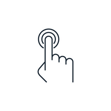getting started. Vector linear icon isolated on white background.