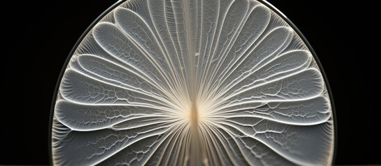 Wall Mural - Marine diatom known as Isthmia observed in Lugol preserved sample at 400x magnification with selective focus With copyspace for text