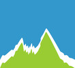 Berge, Wiese, Reisen, Sport, Tourismus Logo