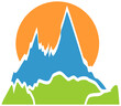 Berge, Wiese und Sonne, Reisen, Sport, Tourismus Logo