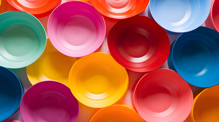 Poster - pattern of colourful plastic