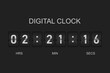 © HalilKorkmazer - digital clock design element template