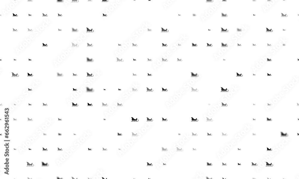 Background Pattern Less Opacity Seamless background pattern of evenly spaced black sleigh symbols of ...