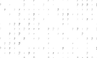 Poster - Seamless background pattern of evenly spaced black tennis symbols of different sizes and opacity. Illustration on transparent background