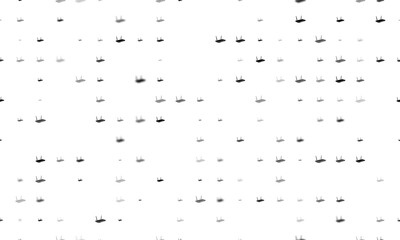 Poster - Seamless background pattern of evenly spaced black router symbols of different sizes and opacity. Vector illustration on white background