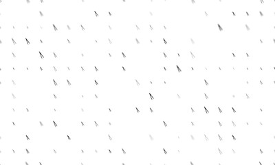 Poster - Seamless background pattern of evenly spaced black compass dividers of different sizes and opacity. Illustration on transparent background