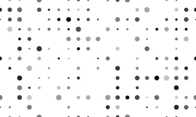 Poster - Seamless background pattern of evenly spaced black octagon symbols of different sizes and opacity. Illustration on transparent background