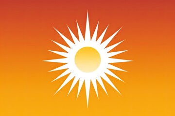 Wall Mural - Modern Geometric Sun: Reinterpreted Logo for Solar Energy Company, generative AI