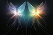 Luminescent fairies with iridescent wings - Generative AI