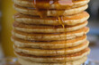 Tall Stack of Pancakes with Syrup