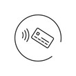 © Chinara - NFC technology. Contactless, wireless payment. Contactless wireless pay. Near field communication