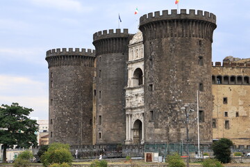 Wall Mural - Maschio Angioino in Naples, Italy