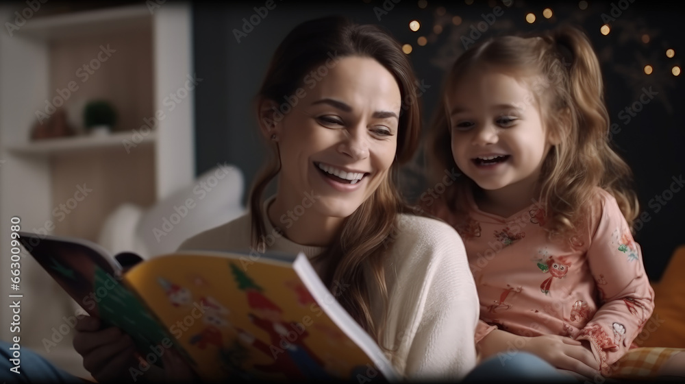 Curated visual reference: Fresh Look at A Preschool Girl And Her Mom Share Joyful Smiles While