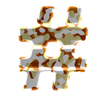 Symbol made of colored spots
